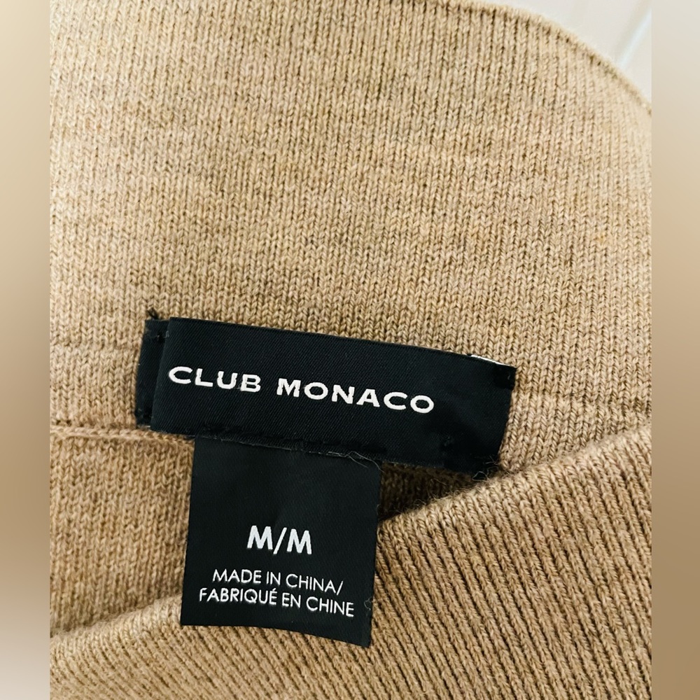 Club Monaco Taupe Knit Midi Skirt - Picture 3 of 3